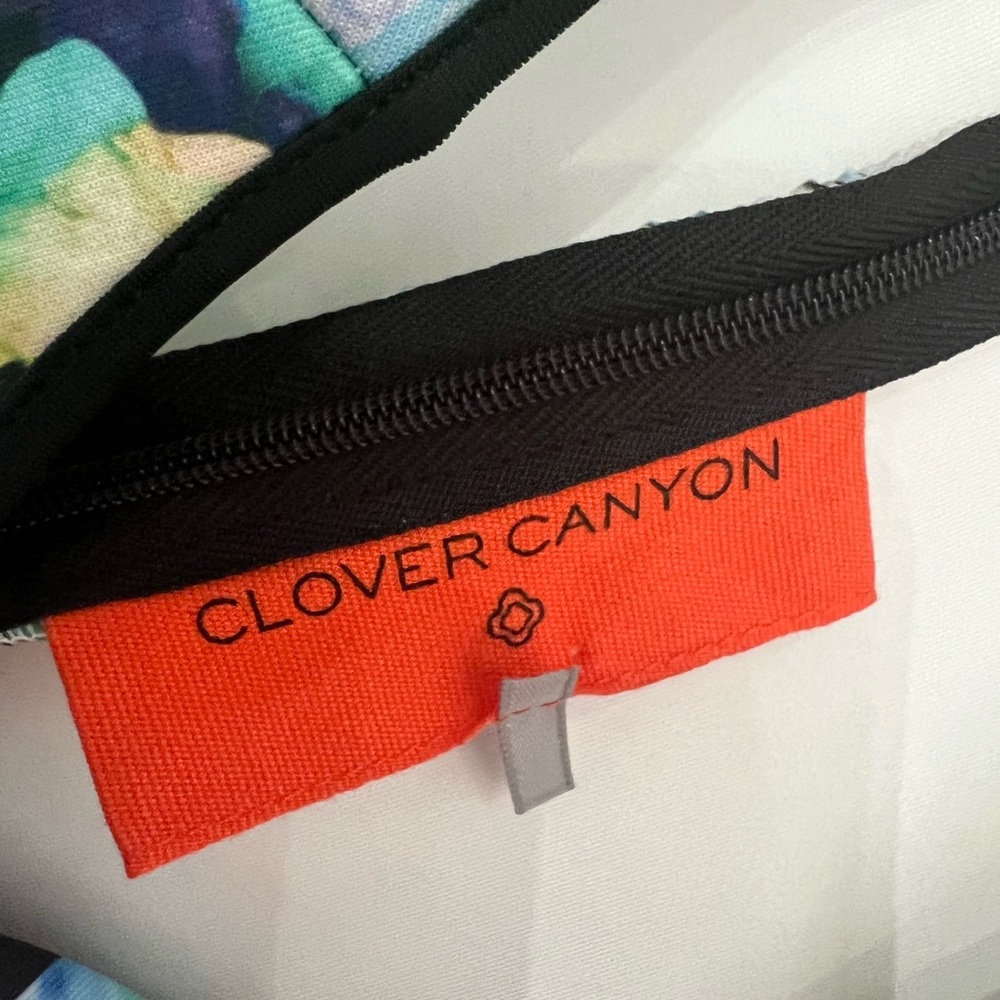 Clover canyon graphic flowers neoprene bodycon dress size small - Picture 12 of 13
